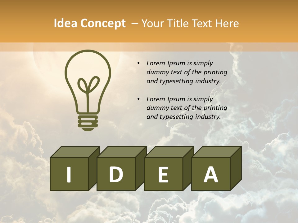 Universe Night Orbit PowerPoint Template