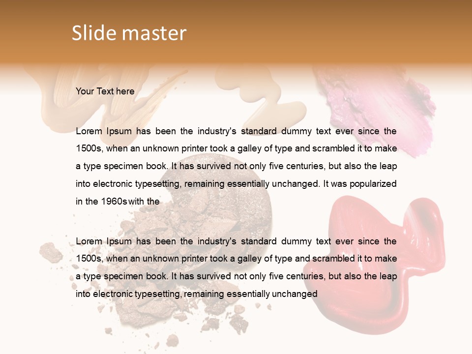 Shade Closeup Makeup PowerPoint Template