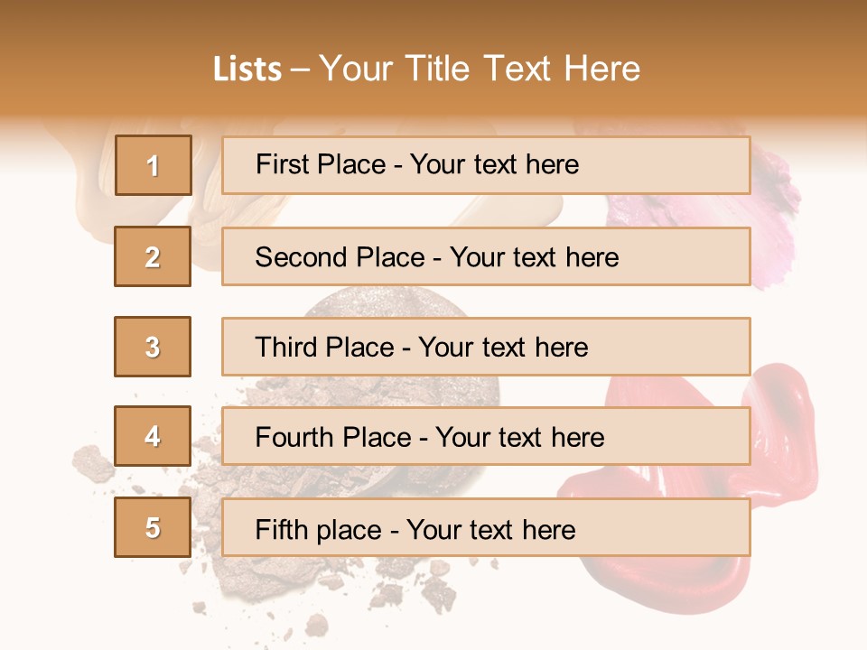 Shade Closeup Makeup PowerPoint Template