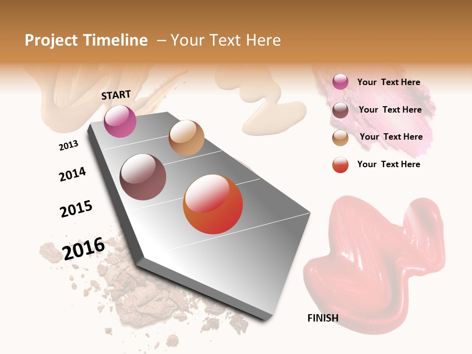 Shade Closeup Makeup PowerPoint Template