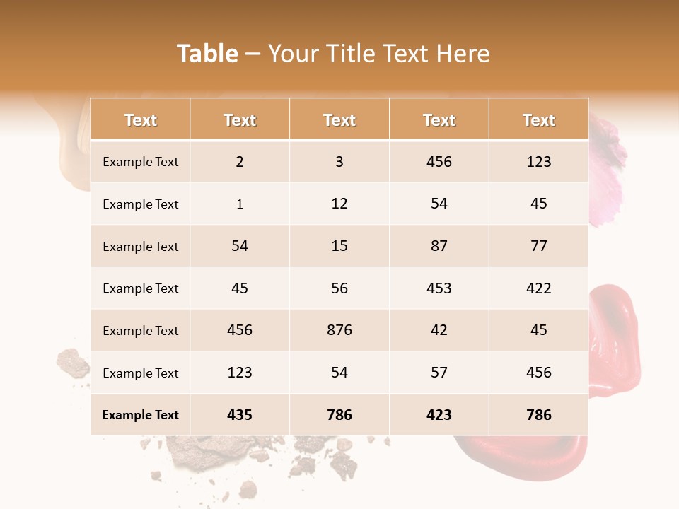 Shade Closeup Makeup PowerPoint Template