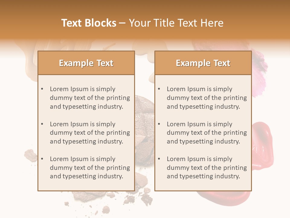 Shade Closeup Makeup PowerPoint Template