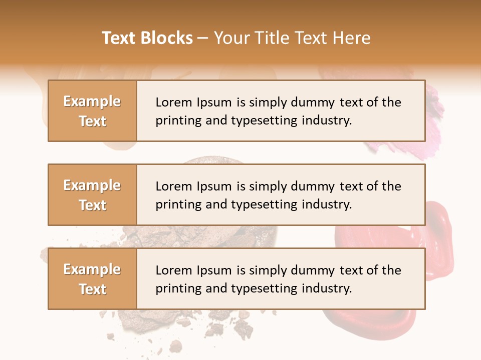 Shade Closeup Makeup PowerPoint Template