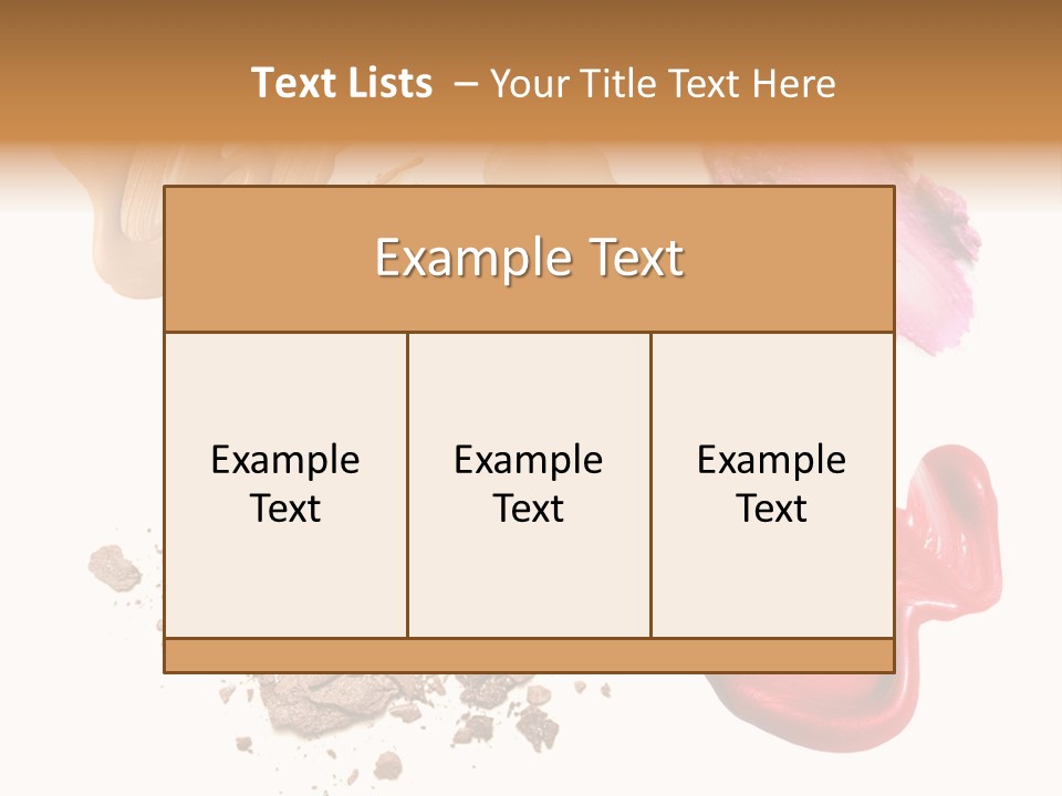 Shade Closeup Makeup PowerPoint Template