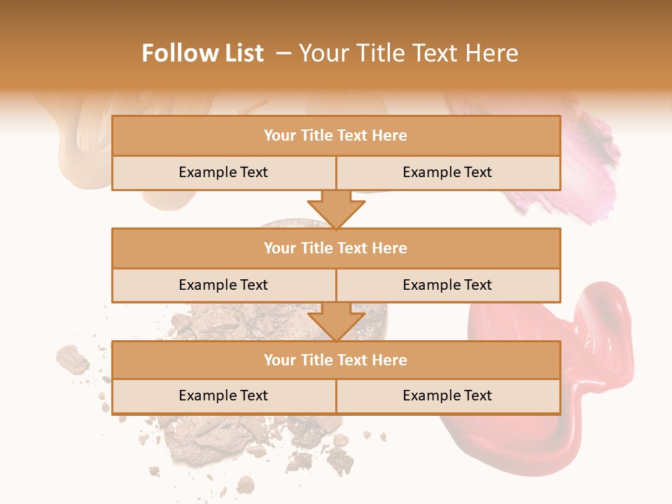Shade Closeup Makeup PowerPoint Template