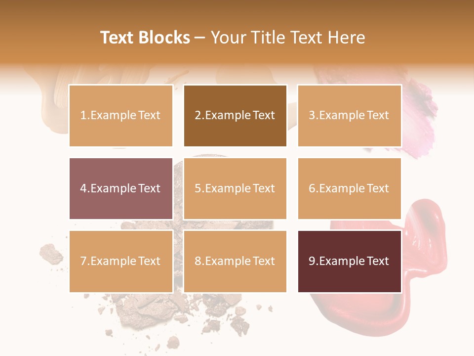 Shade Closeup Makeup PowerPoint Template