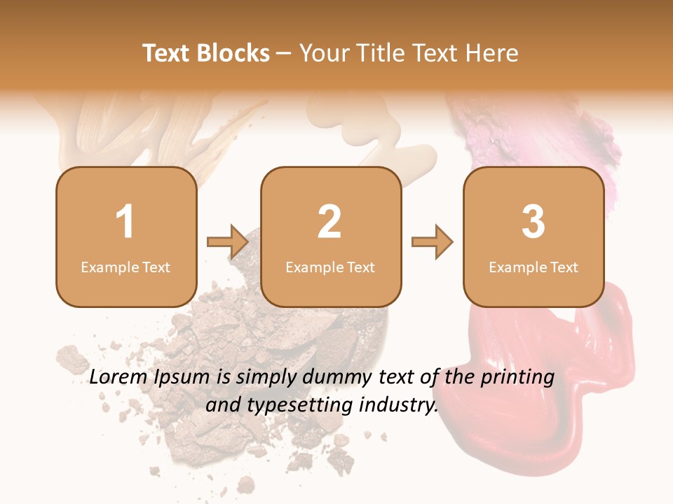 Shade Closeup Makeup PowerPoint Template