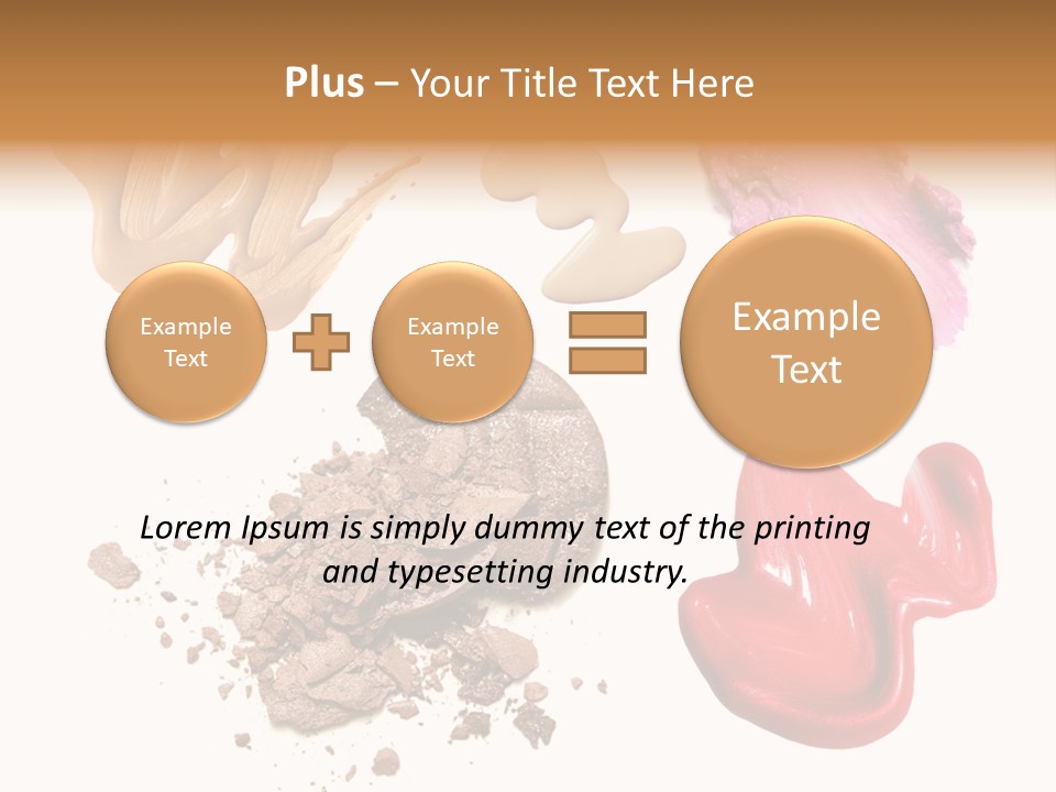 Shade Closeup Makeup PowerPoint Template