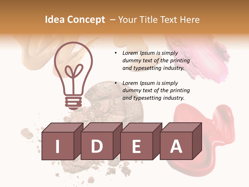 Shade Closeup Makeup PowerPoint Template