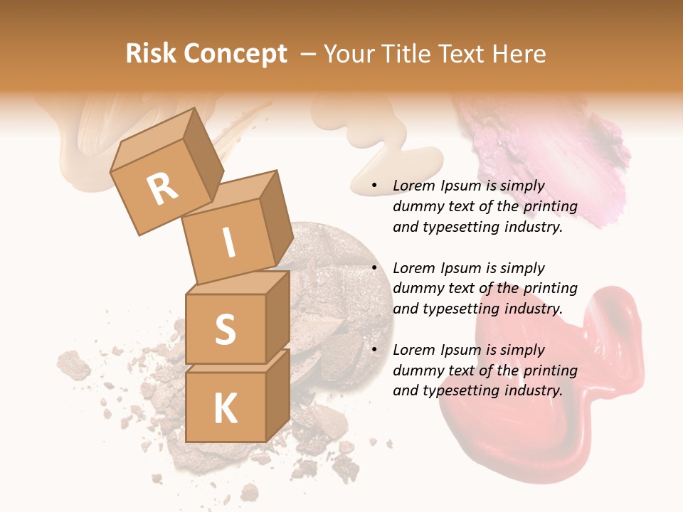 Shade Closeup Makeup PowerPoint Template