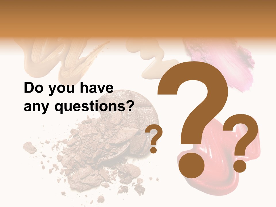 Shade Closeup Makeup PowerPoint Template