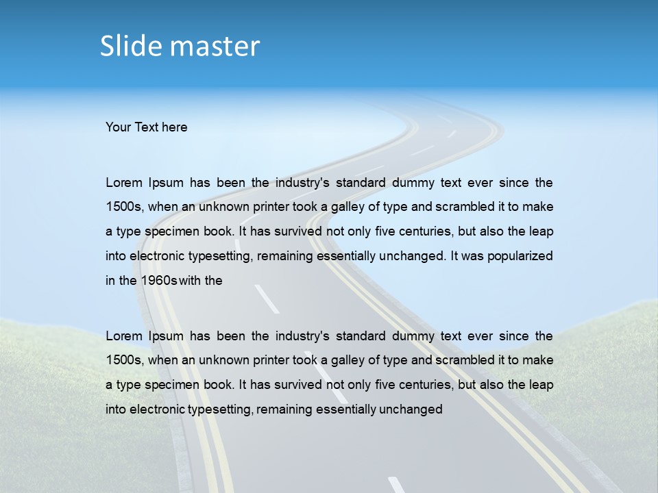 Sky Light Trip PowerPoint Template