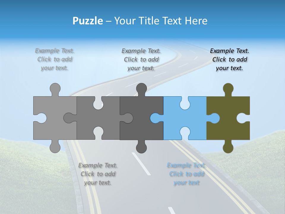 Sky Light Trip PowerPoint Template