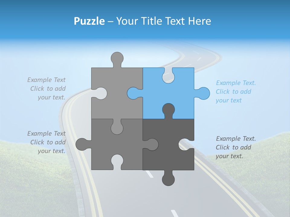 Sky Light Trip PowerPoint Template