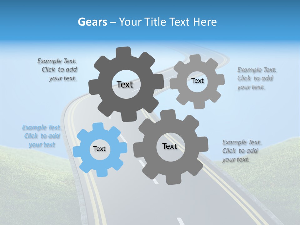 Sky Light Trip PowerPoint Template