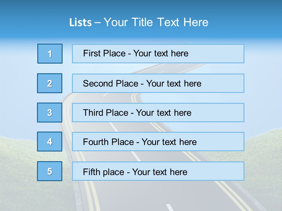 Sky Light Trip PowerPoint Template