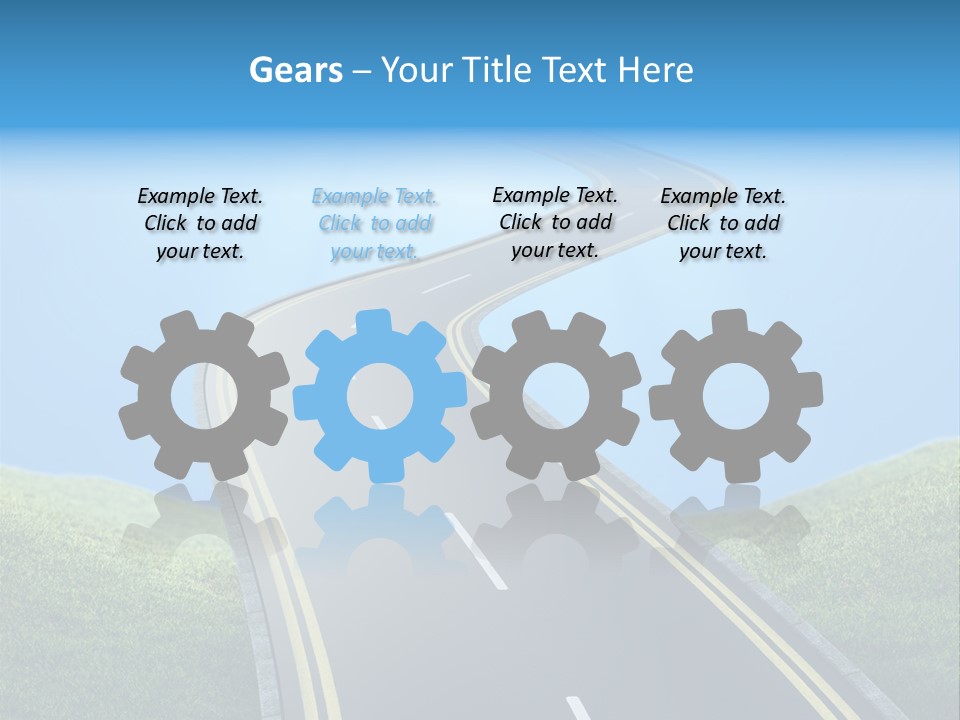 Sky Light Trip PowerPoint Template