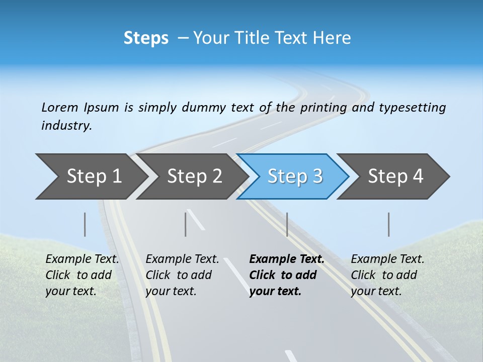 Sky Light Trip PowerPoint Template