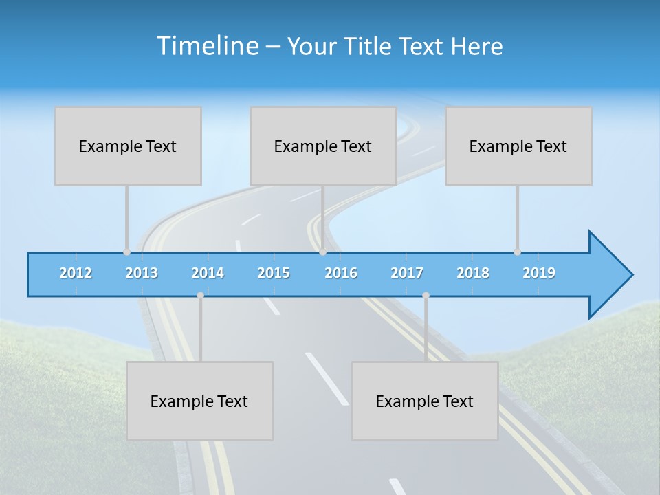 Sky Light Trip PowerPoint Template