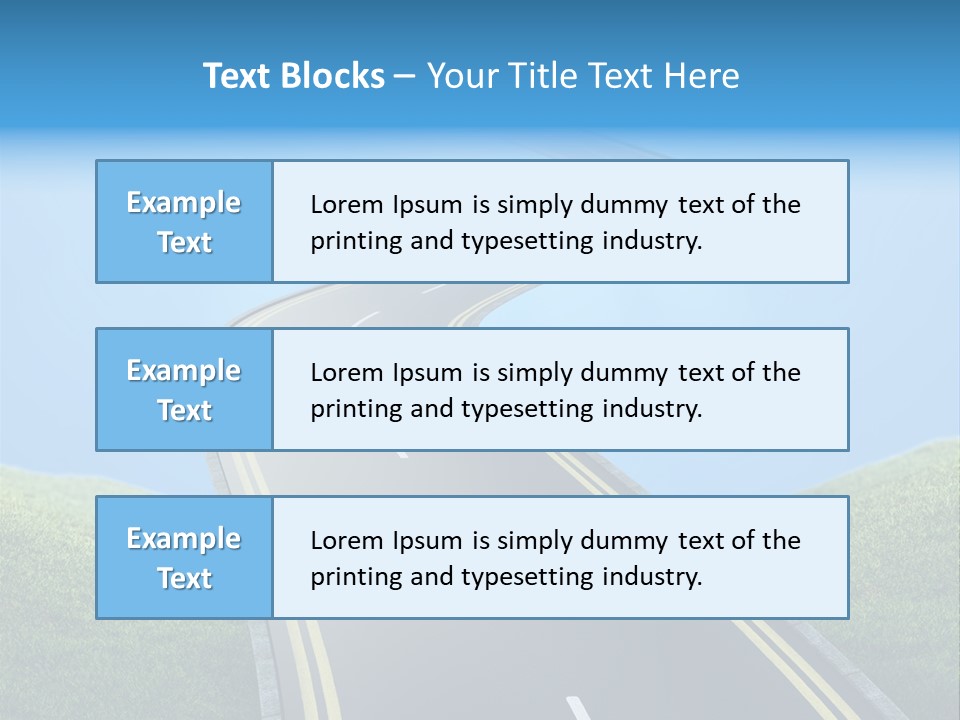 Sky Light Trip PowerPoint Template
