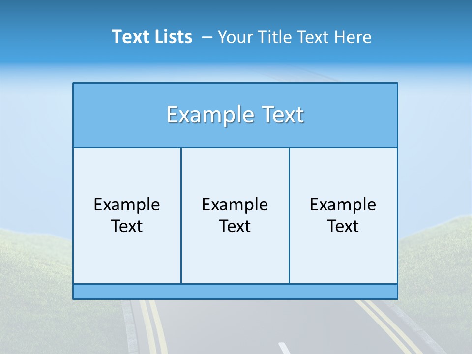 Sky Light Trip PowerPoint Template