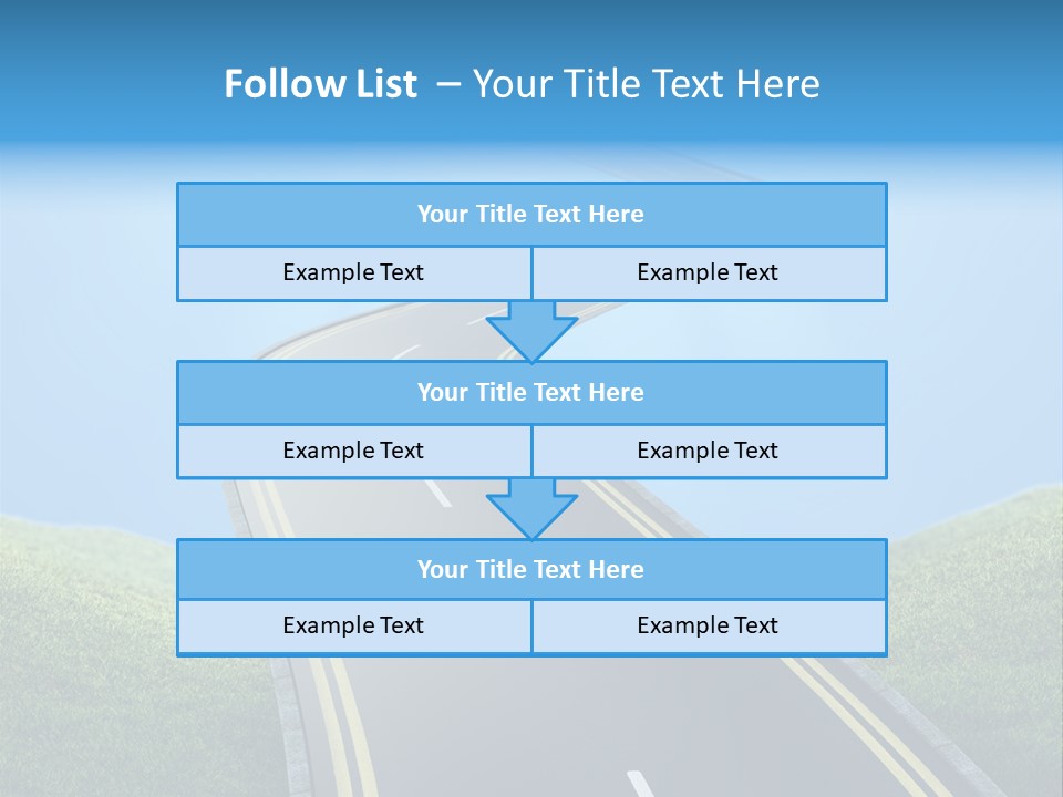 Sky Light Trip PowerPoint Template