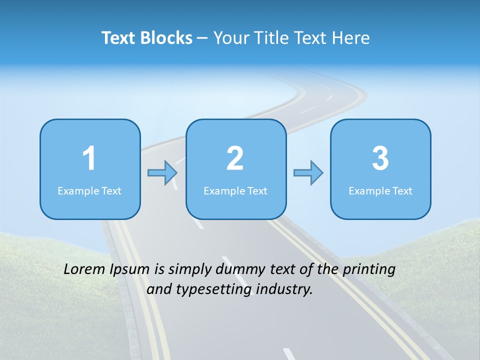 Sky Light Trip PowerPoint Template