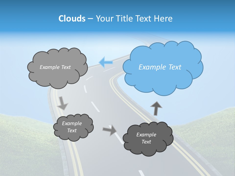Sky Light Trip PowerPoint Template