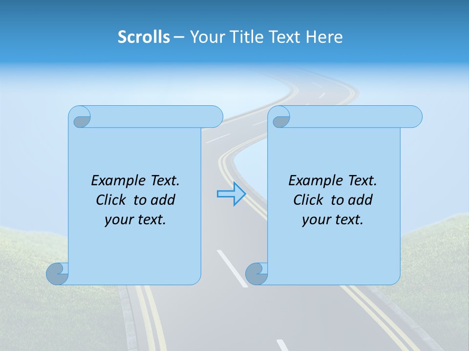 Sky Light Trip PowerPoint Template
