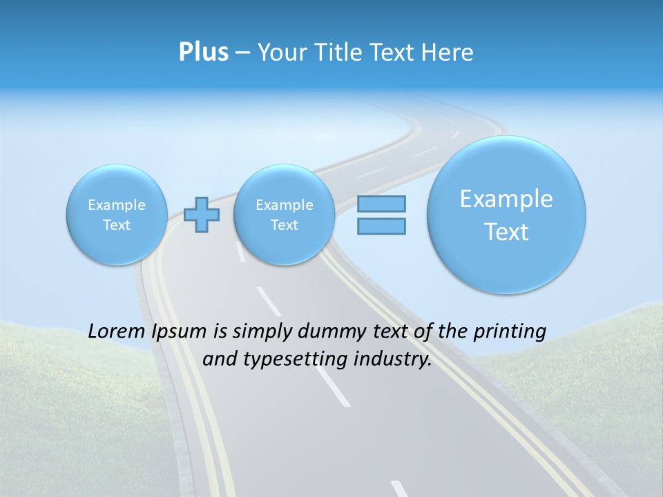 Sky Light Trip PowerPoint Template