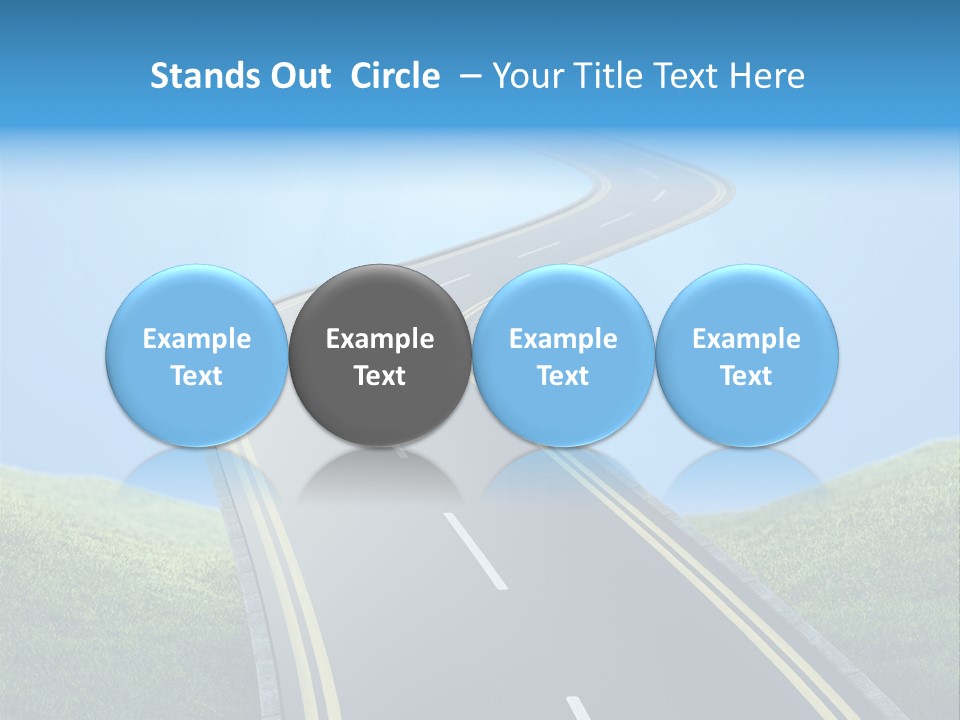 Sky Light Trip PowerPoint Template