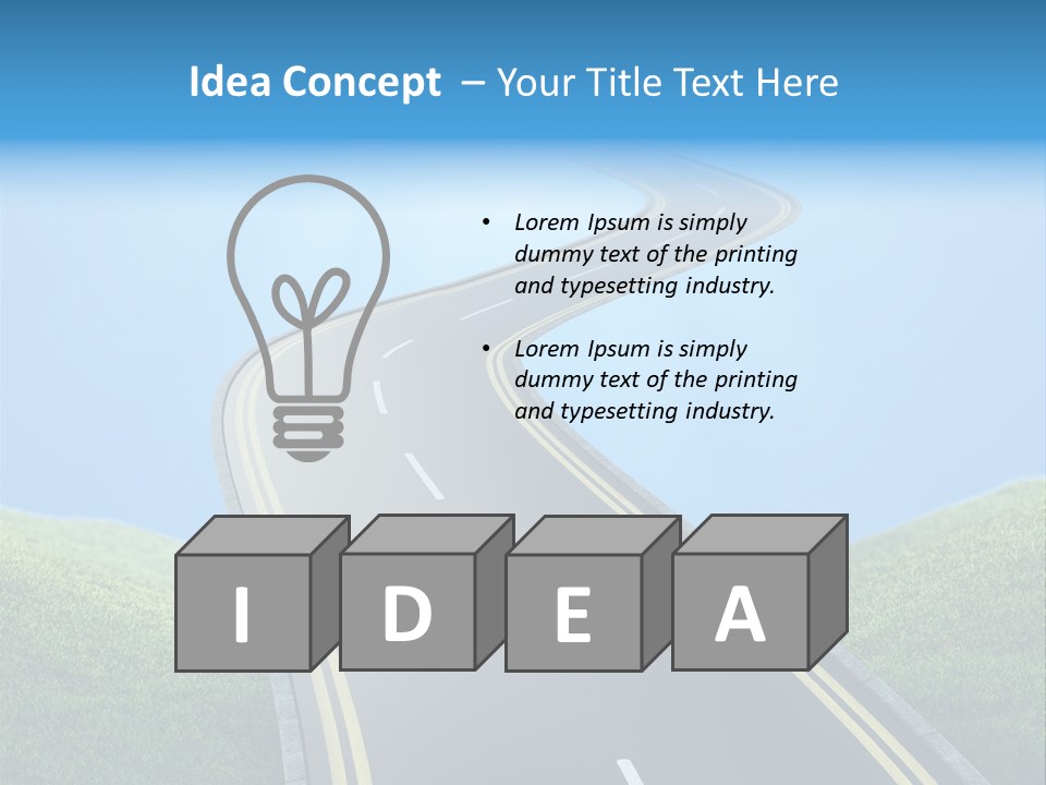 Sky Light Trip PowerPoint Template