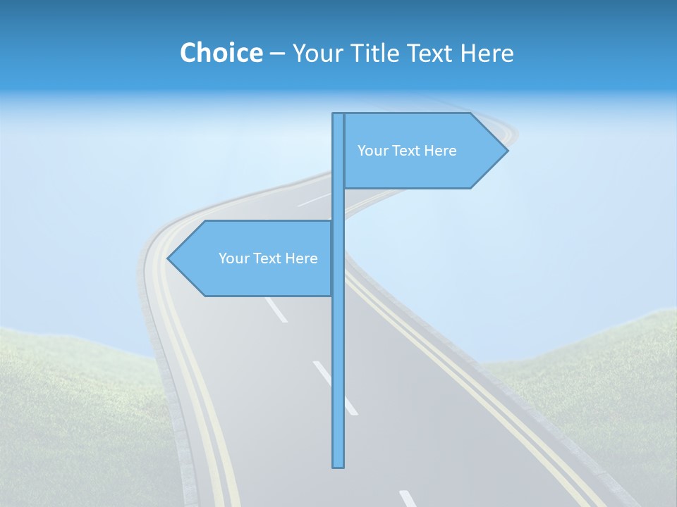 Sky Light Trip PowerPoint Template