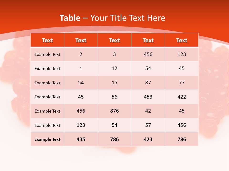 Ingredient Special Portion PowerPoint Template