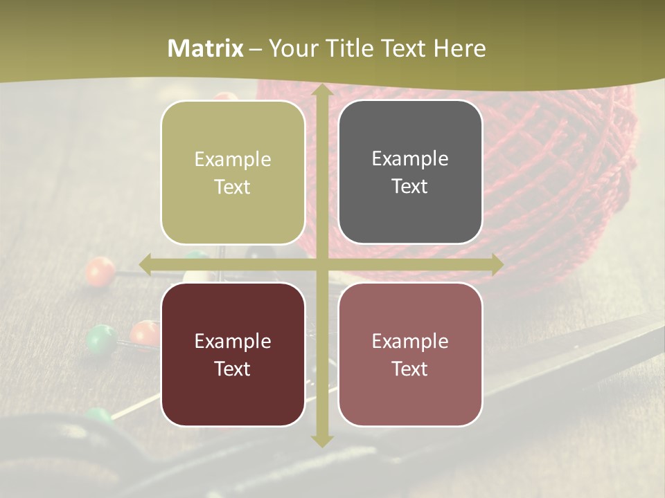 Clip Hair Thread PowerPoint Template