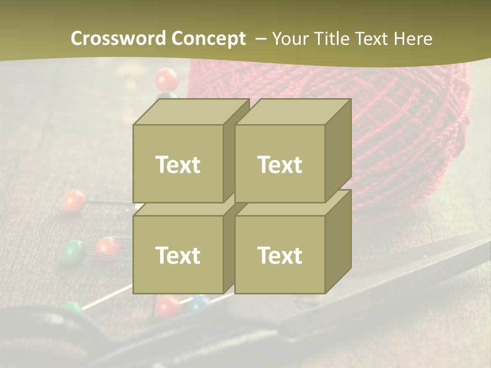 Clip Hair Thread PowerPoint Template