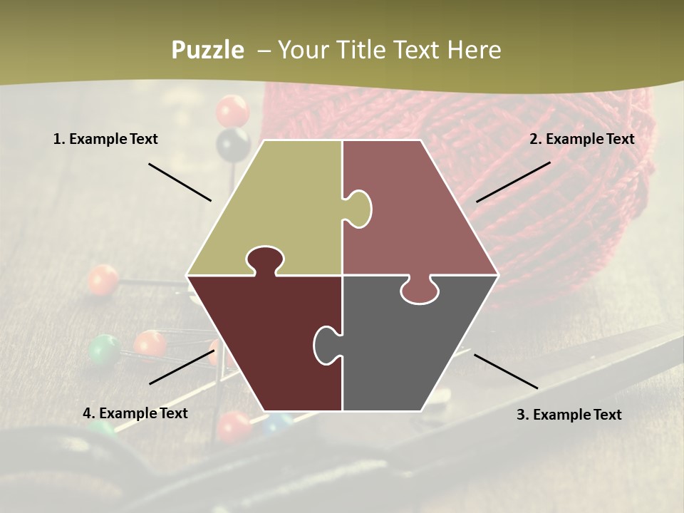 Clip Hair Thread PowerPoint Template