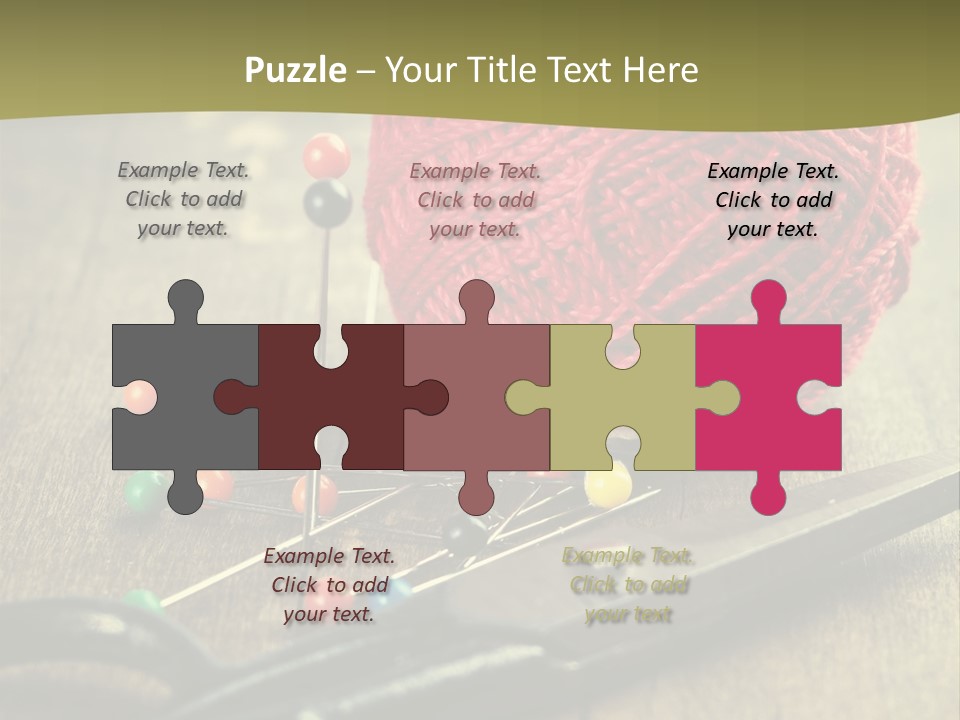 Clip Hair Thread PowerPoint Template