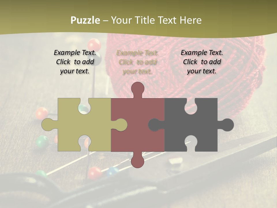 Clip Hair Thread PowerPoint Template