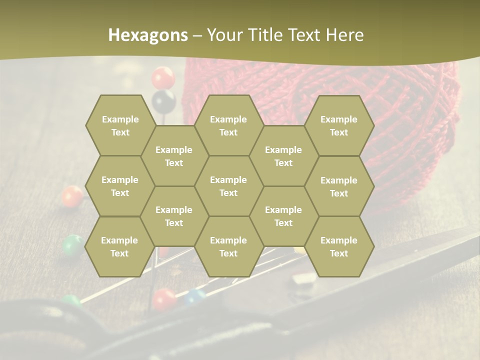 Clip Hair Thread PowerPoint Template