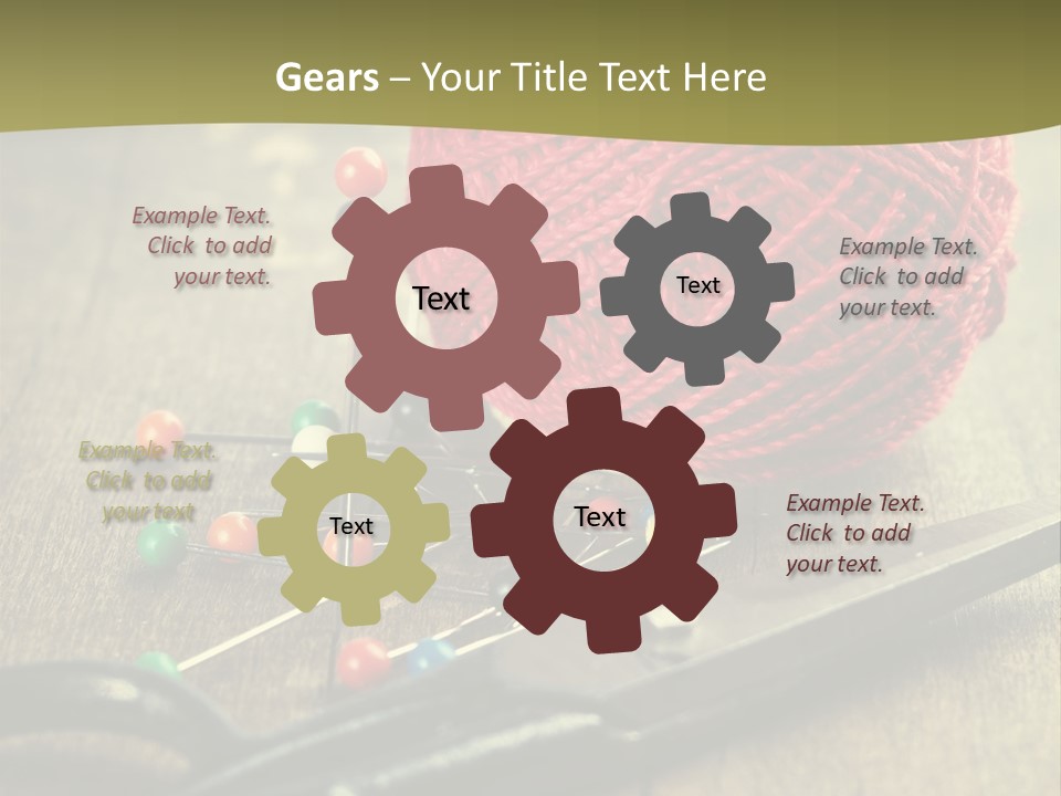 Clip Hair Thread PowerPoint Template