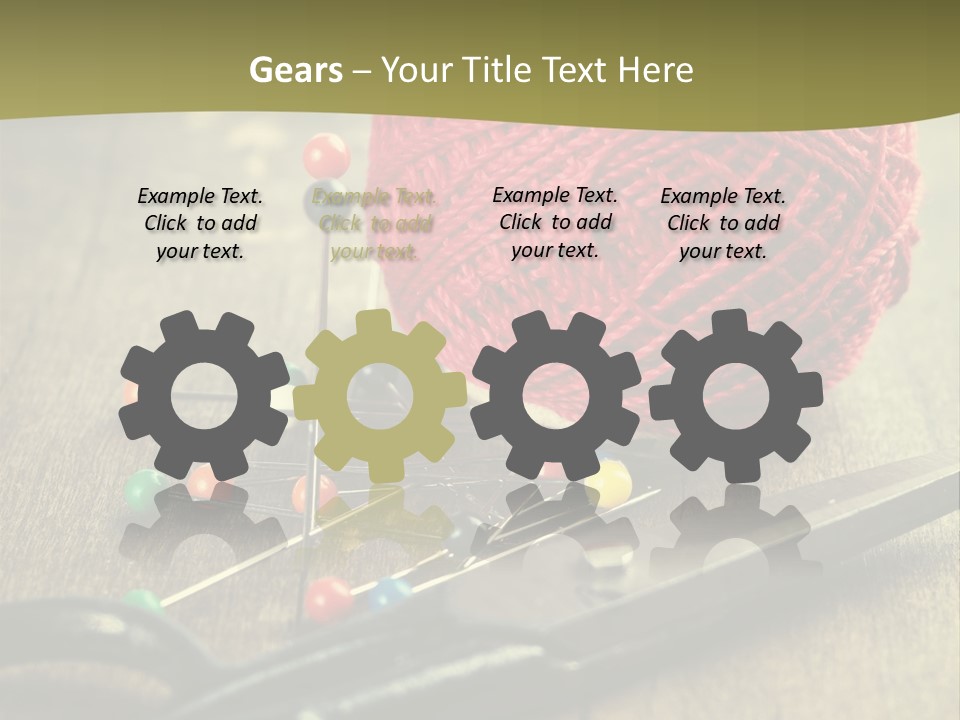 Clip Hair Thread PowerPoint Template
