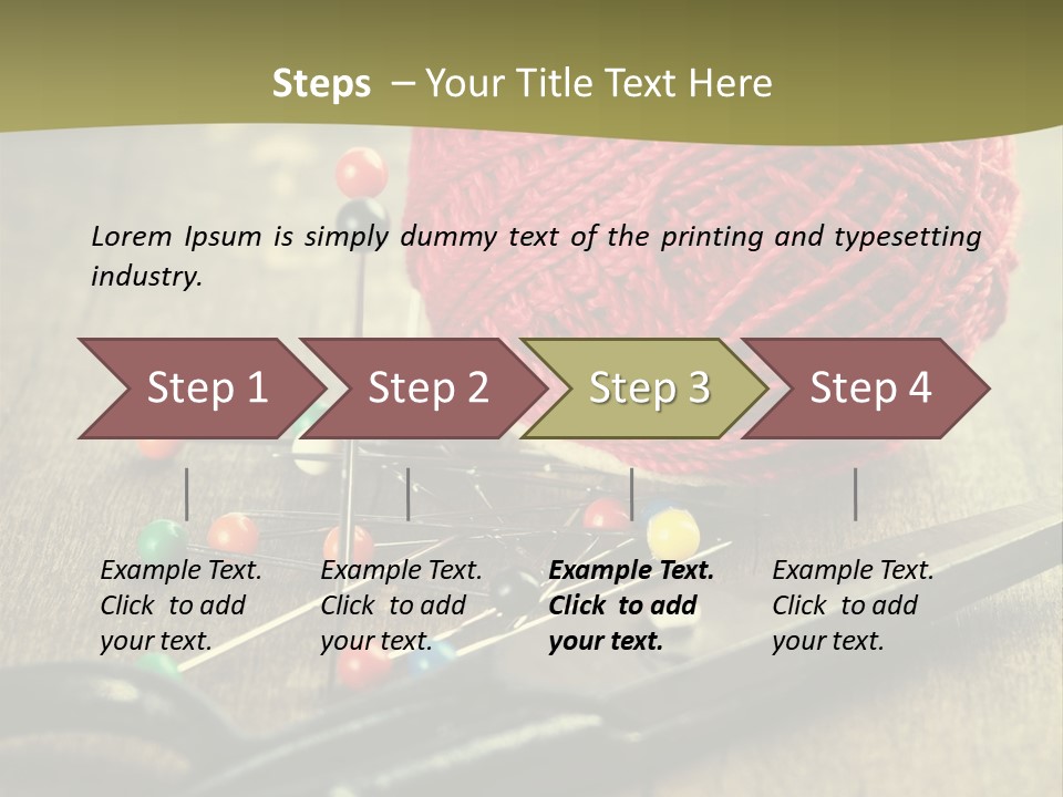 Clip Hair Thread PowerPoint Template