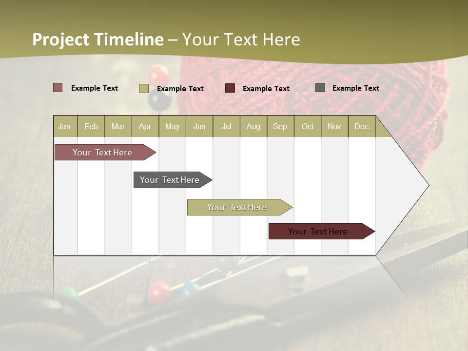 Clip Hair Thread PowerPoint Template