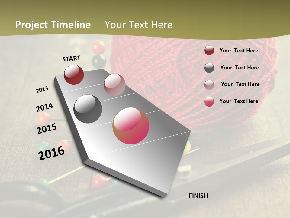 Clip Hair Thread PowerPoint Template