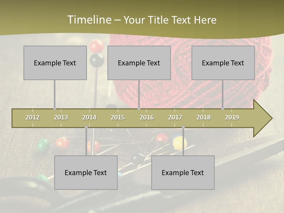 Clip Hair Thread PowerPoint Template