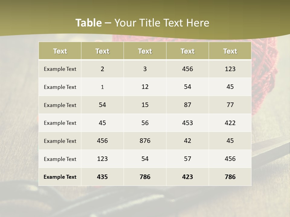 Clip Hair Thread PowerPoint Template