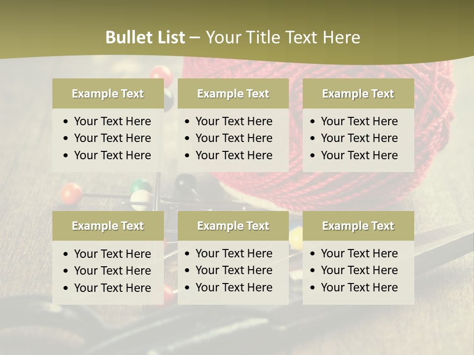 Clip Hair Thread PowerPoint Template
