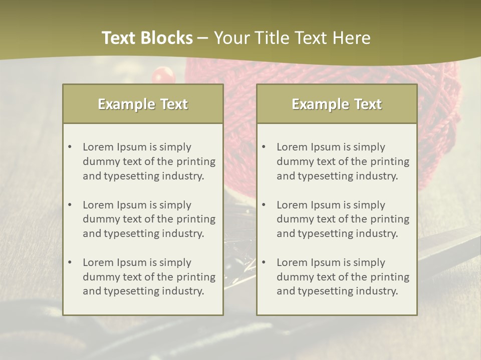 Clip Hair Thread PowerPoint Template