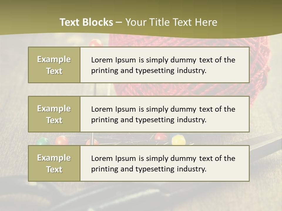 Clip Hair Thread PowerPoint Template